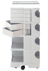 A storage unit Boby cm 94 - 5 drawers White B-LINE Joe Colombo