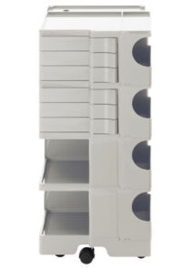 A storage unit Boby cm 94 - 6 drawers White B-LINE Joe Colombo