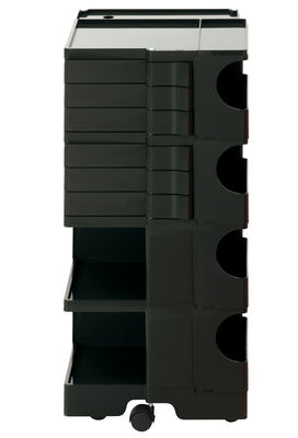 A storage unit Boby cm 94 - 6 drawers Black B-LINE Joe Colombo