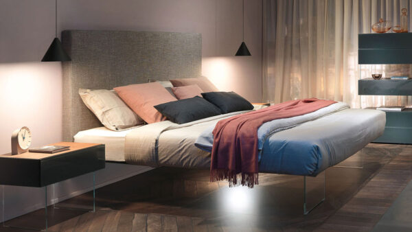 Lago Air Bed - Lit avec tête de lit murale Lago Daniele Lago 2