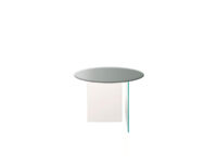 Lago Air Coffee Table Coffee Table - Ø 50x32.5 cm Polished Glass Clay Lago Daniele Lago 1