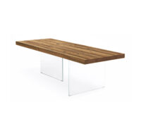 Lago Air Wildwood Table 120x90 - Closed Heads/Transparent Extra Clear Legs Lago 1