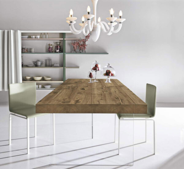 ラゴ テーブル ナチュラル エア ワイルドウッド テーブル - クローズド ヘッド 220x100 cm ラゴ 2