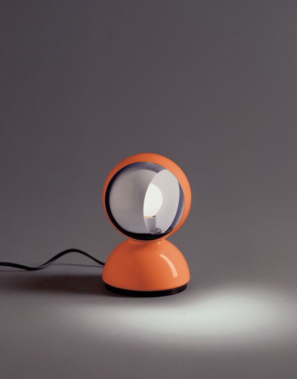 Lampe de table orange ECLISSE ARTEMIDE Vico Magistretti 2
