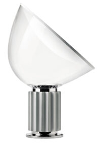 Lámpara de mesa LED Taccia plata Flos Achille Castiglioni|Pier Giacomo Castiglioni