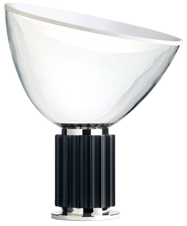 Lampe de table LED Taccia Noir|Transparent Flos Achille Castiglioni|Pier Giacomo Castiglioni