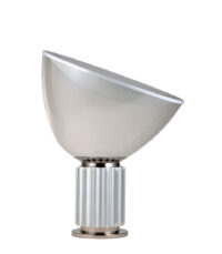 Lampada Da Tavolo Taccia LED Small Argento|Trasparente Flos Achille Castiglioni|Pier Giacomo Castiglioni