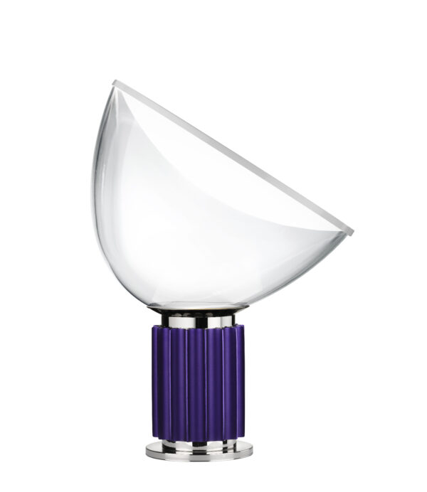 Petite lampe de table transparente LED Taccia | Violet Flos Achille Castiglioni | Pier Giacomo Castiglioni