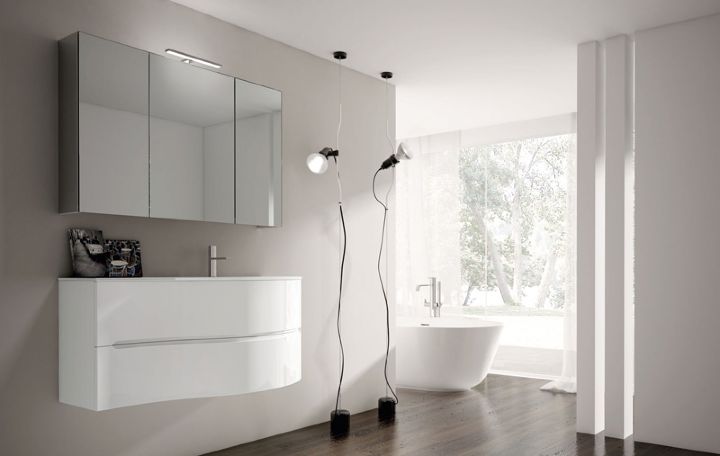 Mueble de baño contemporáneo - SMYLE - IDEAGROUP - de madera / de