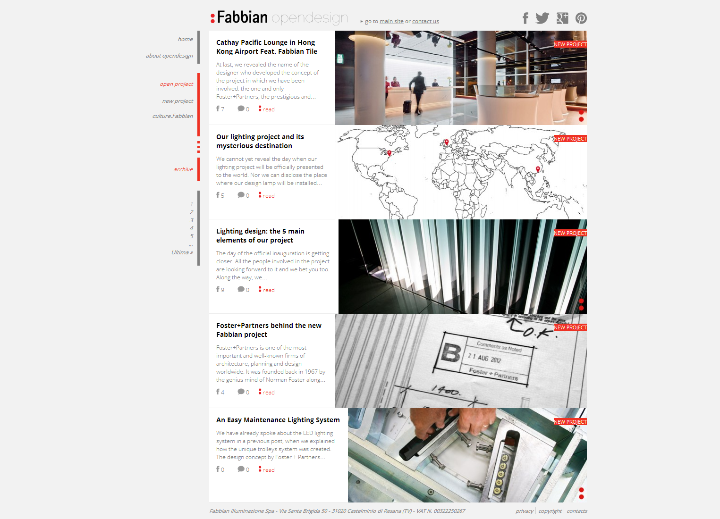 Proyecto de iluminación OpenDesign por Fabbian