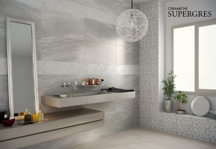 Re.si.de. / il rivestimento bagno che riproduce leleganza del marmo ... Rivestimento bagno in pietra