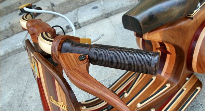 Carlos Alberto Vespa di legno 6