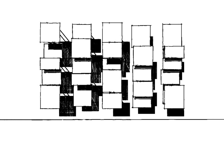 Bibliothèque Bukva 2 croquis