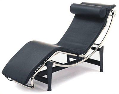 The chair Chaise Longue Le Corbusier Pierre Janneret Charlotte Perriand