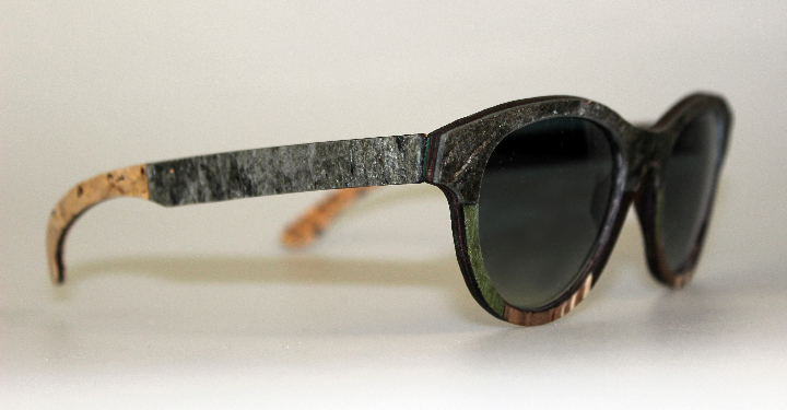 Gafas de sol Catuma en madera y ropa de piedra 1