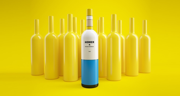 Simpsons Mondrian Social Wine Packaging Design Magazine 01