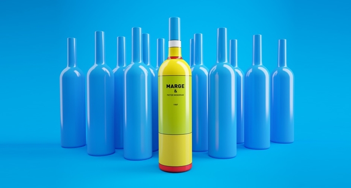 Simpsons Mondrian Social Wein Verpackung Design Magazine 04