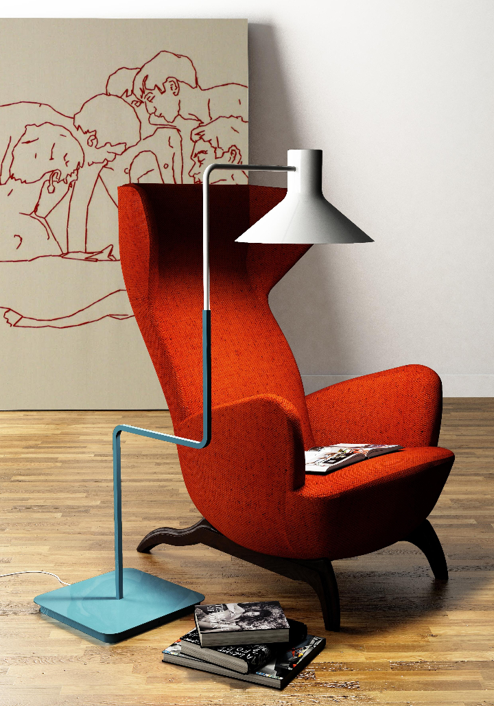 ZAVA Floor Lamp SISTER by Enrico Azzimonti