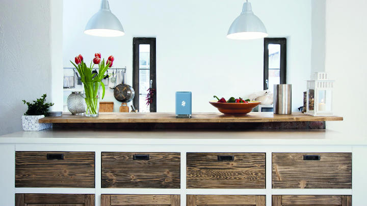 Kitchen Blue Wood