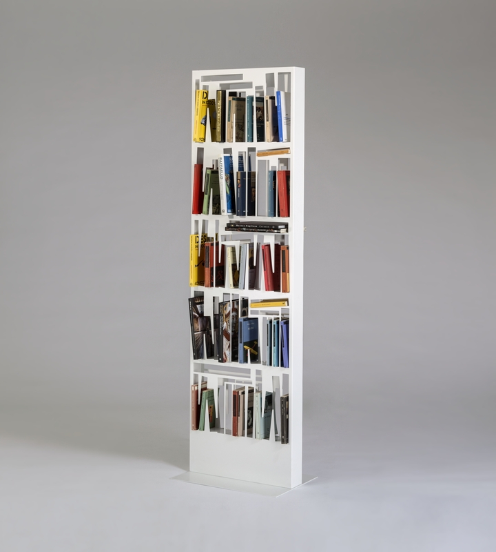 Libreria di design in metallo e legno Bookshape Slim