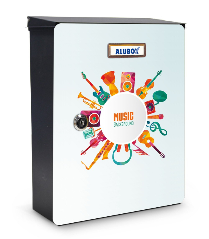 Musica cassetta postale design miabox by mia