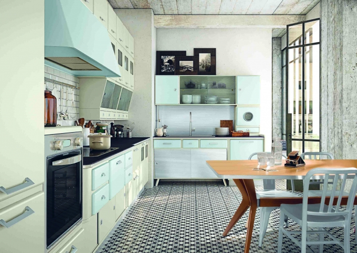 Marchi group presenta la cucina saint louis: linee attuali e ... Cucina vintage moderna