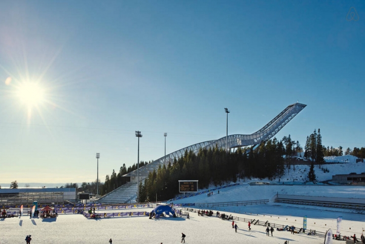 airbnb JDS de esquí de Holmenkollen 1 salto ático