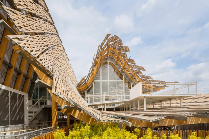 Pavillon de la Chine expo milan 2015 Tsinghua études universitaires lien arc X2