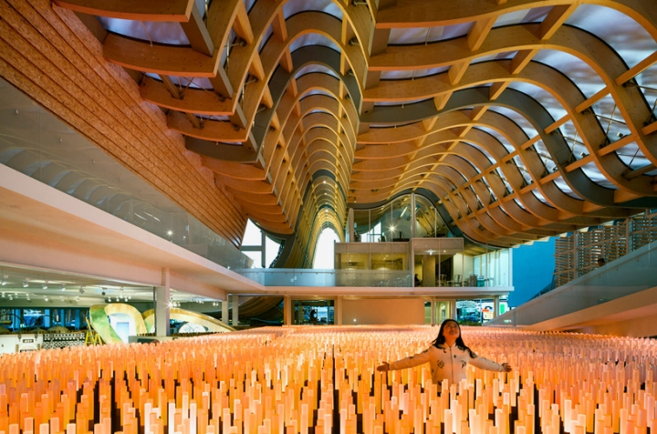 Pavillon de la Chine expo milan 2015 Tsinghua études universitaires lien arc X4