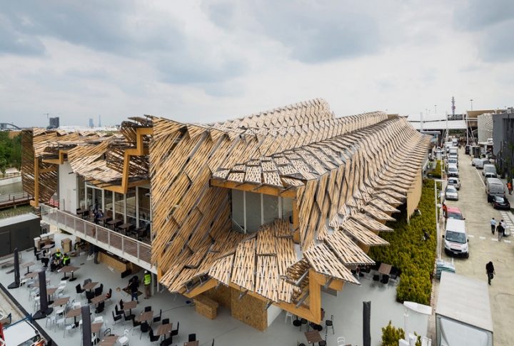 Pavillon de la Chine expo milan 2015 Tsinghua études universitaires lien arc X8