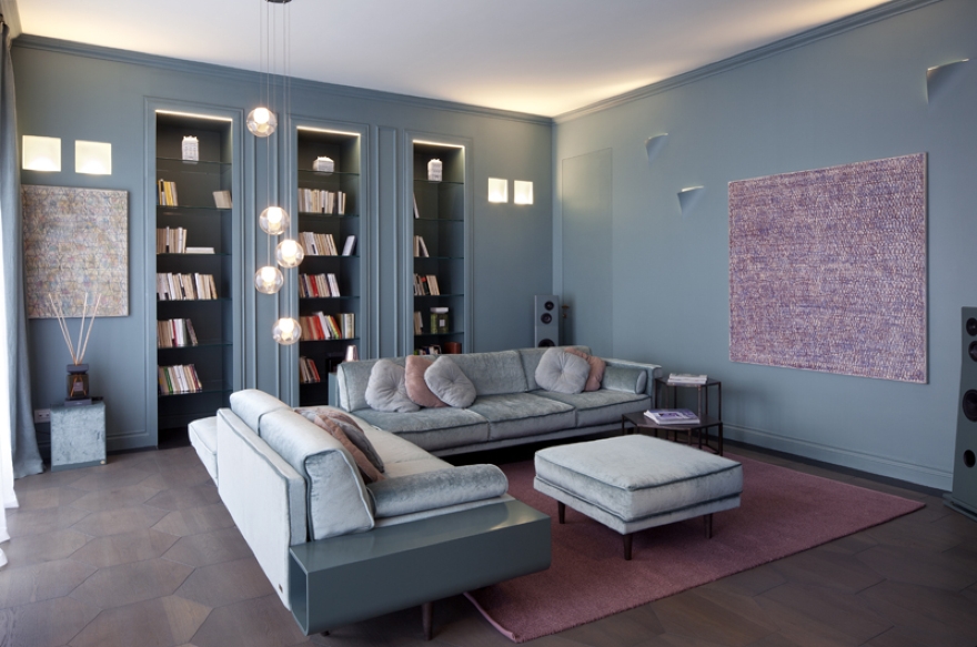Atelier Durini 15 interior design Andrea Castrignano, illuminazione Buzzi & Buzzi