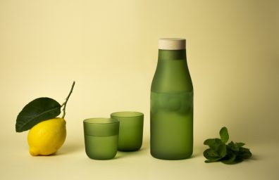 Gela, Goro, bottle and glass, internoitaliano