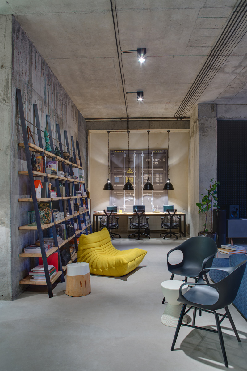 A loft office