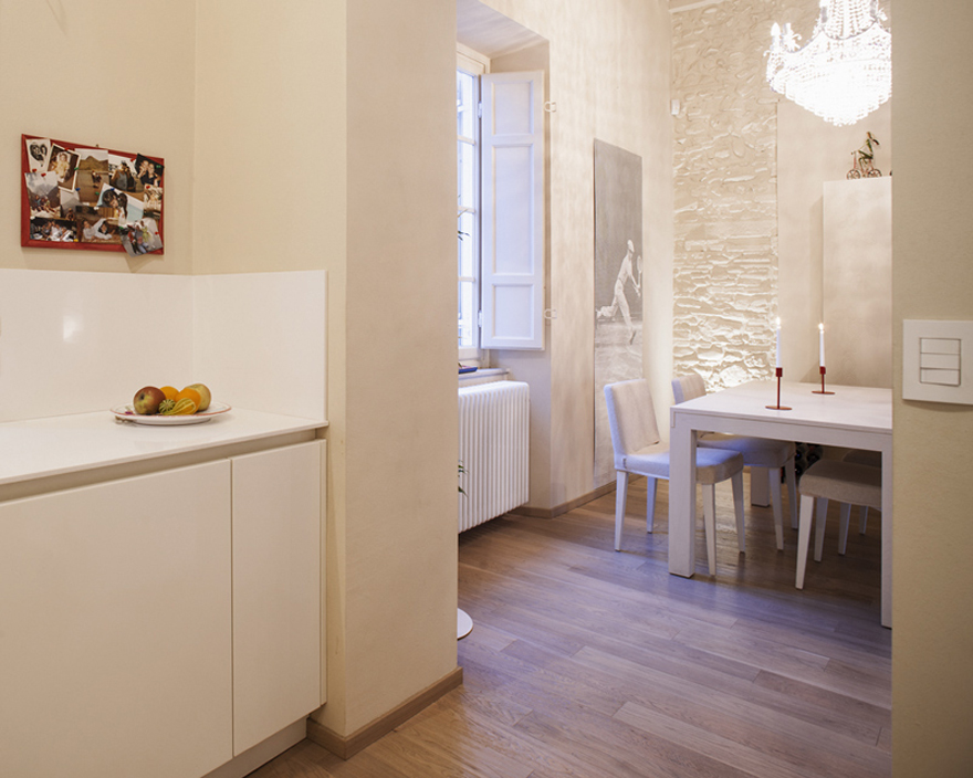 Home renovation within a historical building in Lucca