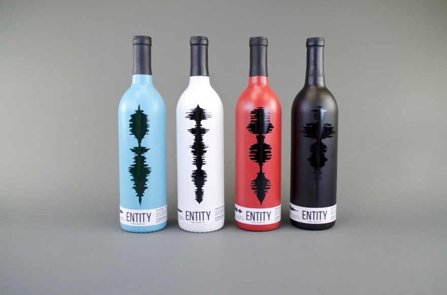 Вино дизайн упаковки Entity 01