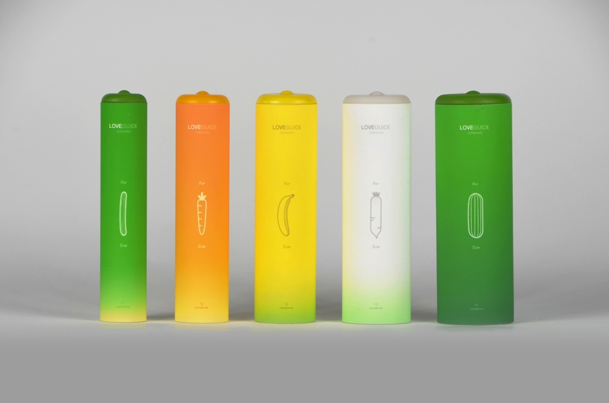 Packaging design Love Guide Condoms