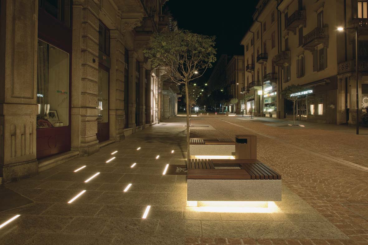 Illuminazione pubblica a LED per Bellinzona lighting design Stefano Dall'Osso 07