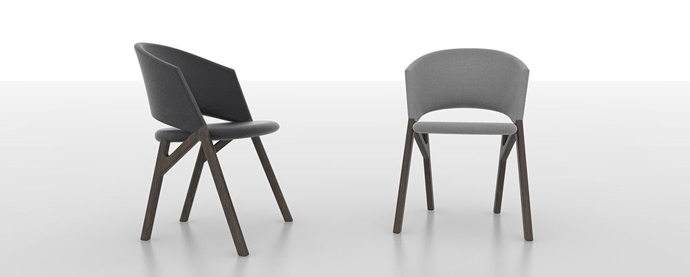 Byron, collection of chairs, Riccardo Giovanetti for P & C