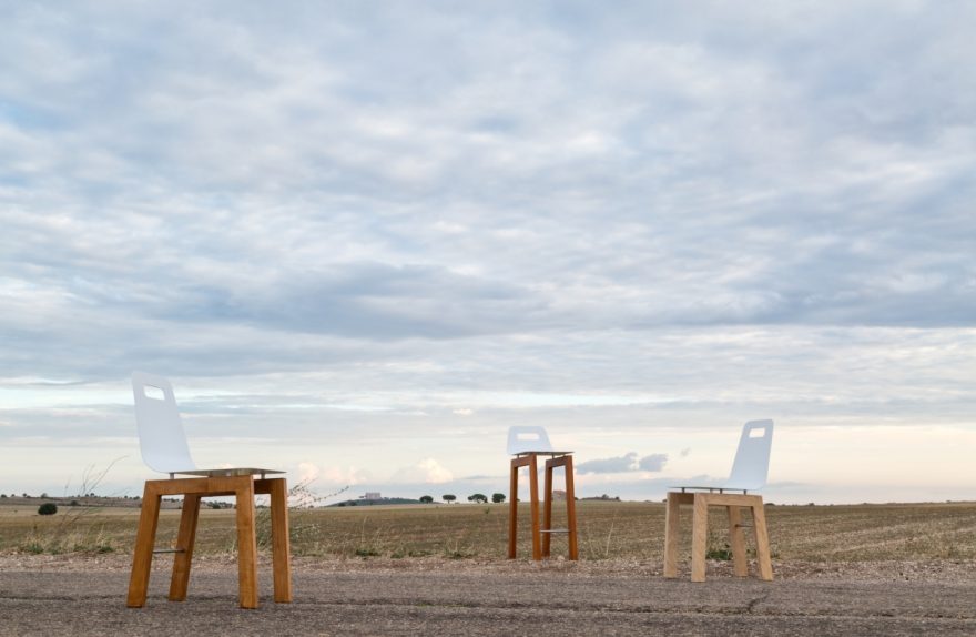 "Timo chair" and "thyme stool", Michelangelo Olivieri design for m12 AD