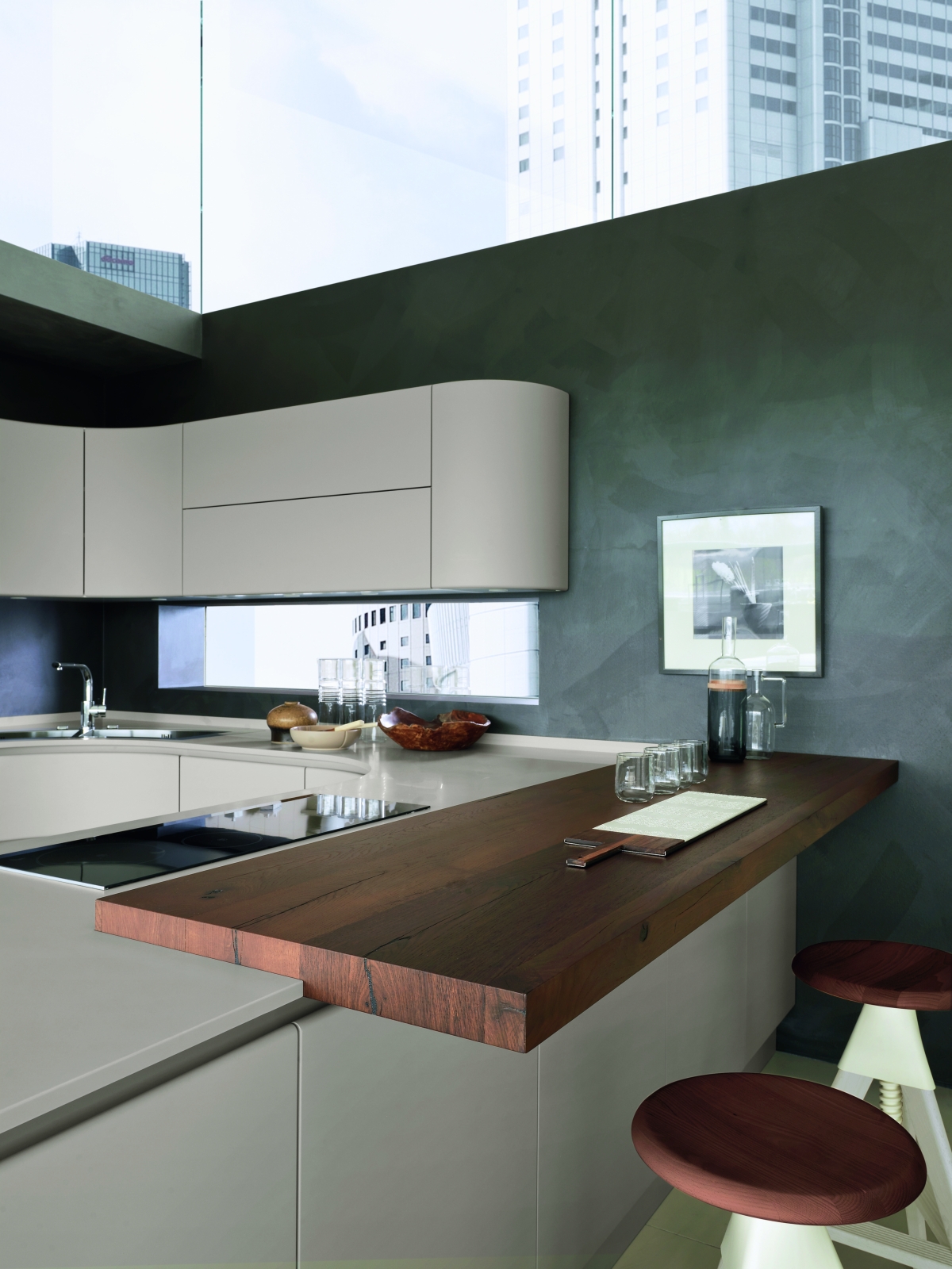 Artica Pedini kitchen with top in Hi-Macs