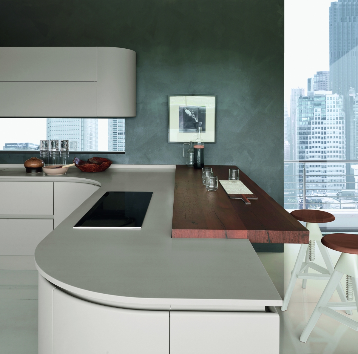 Artica Pedini kitchen with top in Hi-Macs