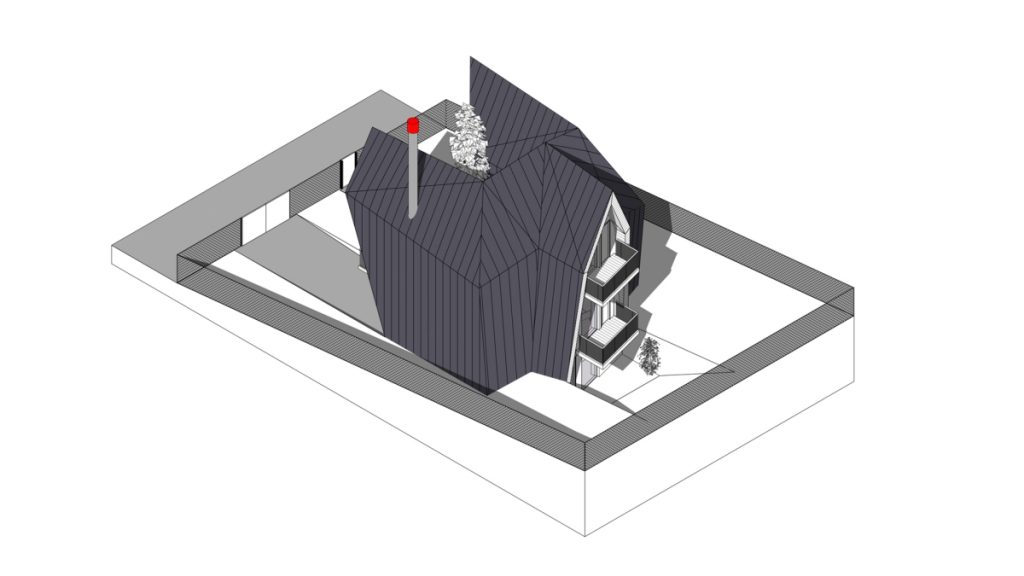 Kabin ONYXAMBLE oleh Stipfold axonometry