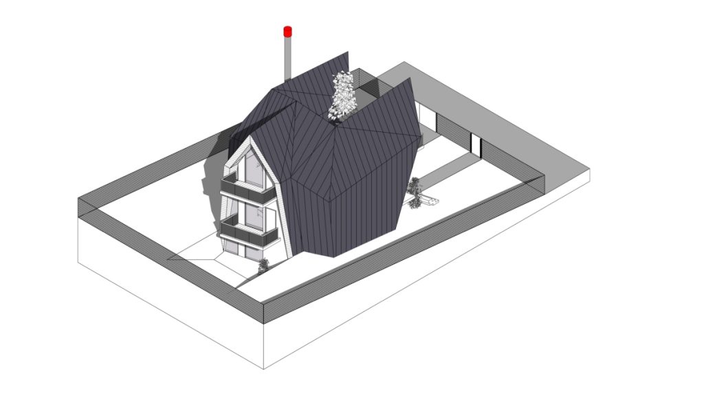 Kabin ONYXAMBLE oleh Stipfold axonometry