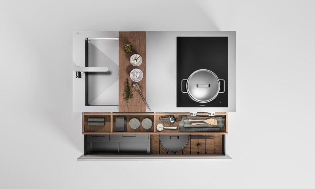 Falper Small Living Kitchens - σχέδιο Andrea Federici