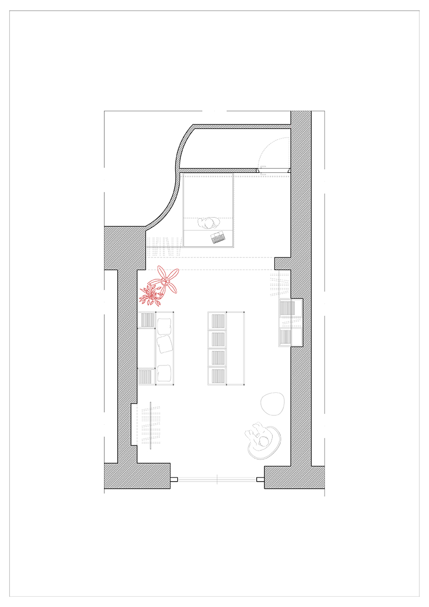 Sounds Familiar Store by STUDIOTAMAT floor plan