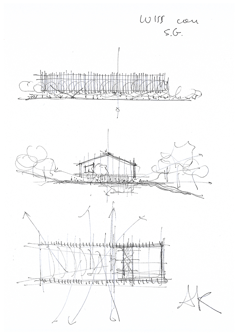 Alvisi Kirimoto Nuovo edificio scolastico LUISS sketch