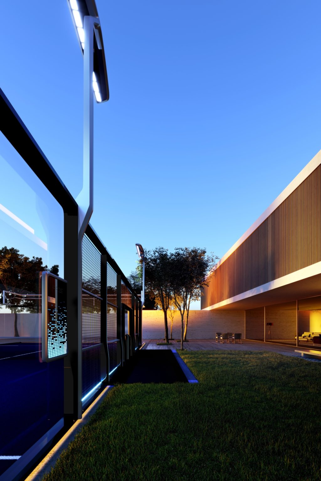 The padel court of the future. Iconic Padel Court. Pininfarina Architecture and Iconic