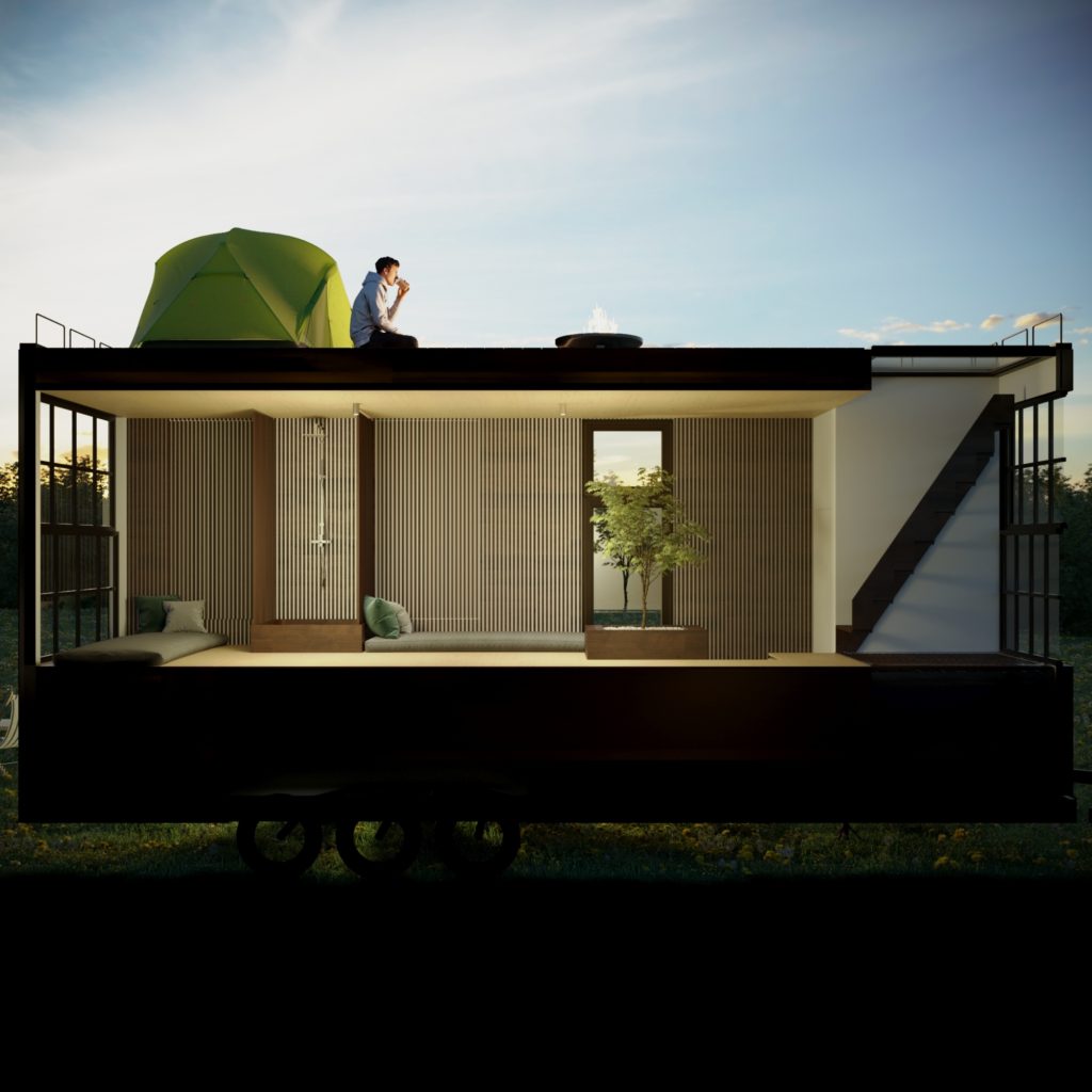 La casa mobile perfetta ADAPTIVE TINY HOUSE Formatarchitecten