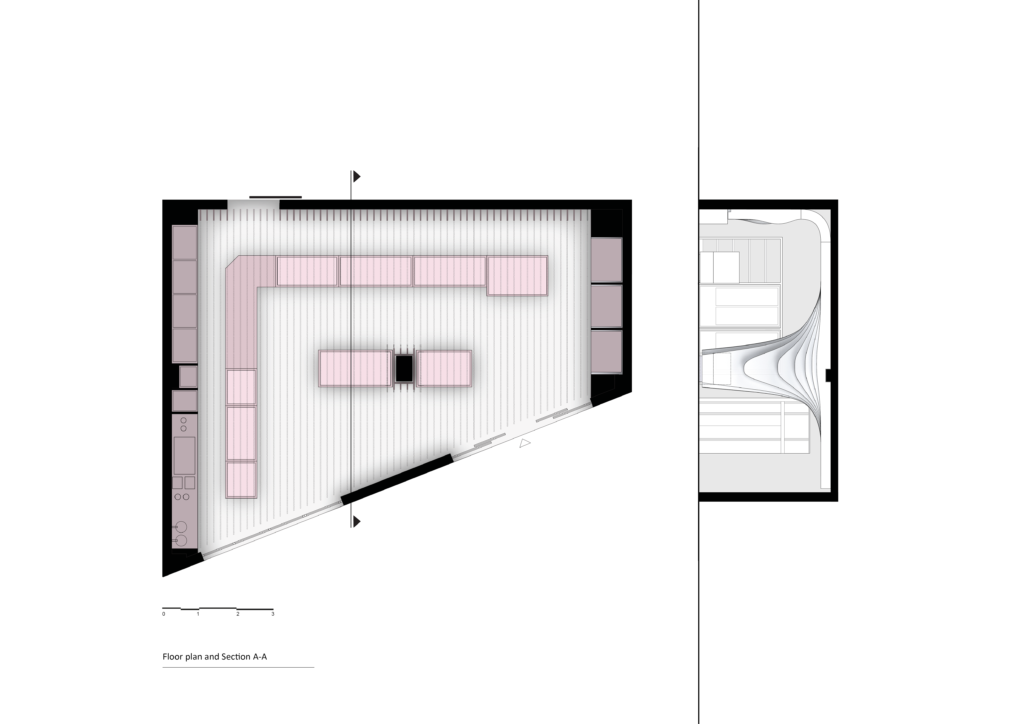Panetteria e pasticceria in Grecia by ARCHE Architecture Design Lab plan