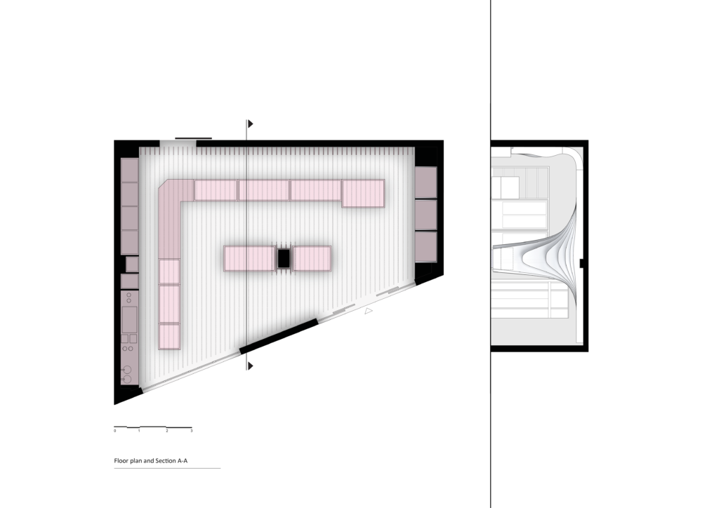 Bäckerei und Konditorei in Griechenland von ARCHE Architecture Design Lab plan